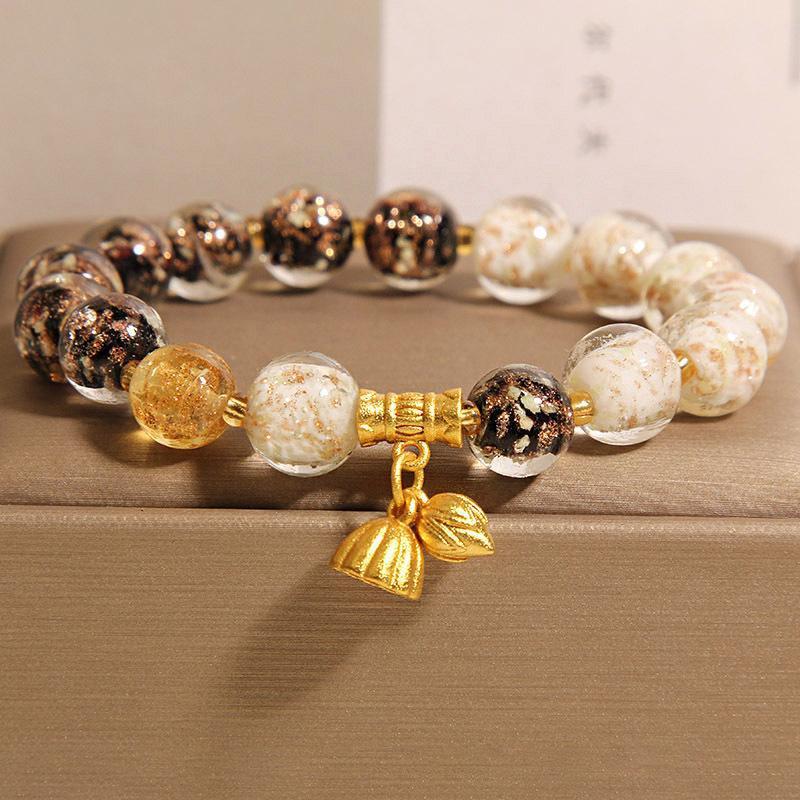 Luxury Lifestyle For Women - Gelas Pasir Emas Bercahaya Hitam Putih