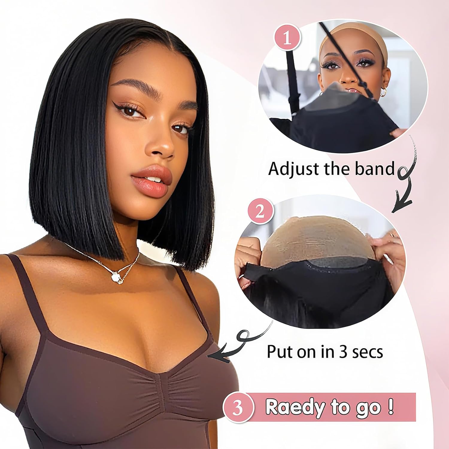 Wig Bob Pendek Smilegirl 5x5 H - Luxury Lifestyle For Women ulasan dan harga