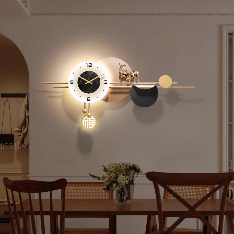Jam Dinding Interior Mewah Rin - Luxury Lifestyle Aesthetic ulasan dan harga