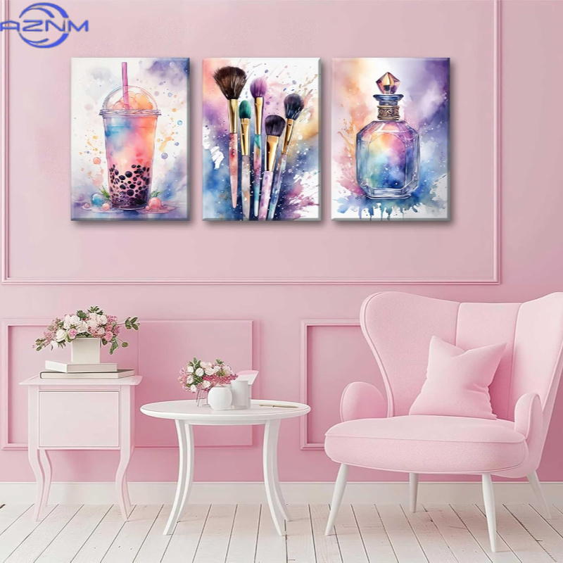 3 Buah Poster Kanvas Cetak Gay - Luxury Lifestyle Pictures ulasan dan harga