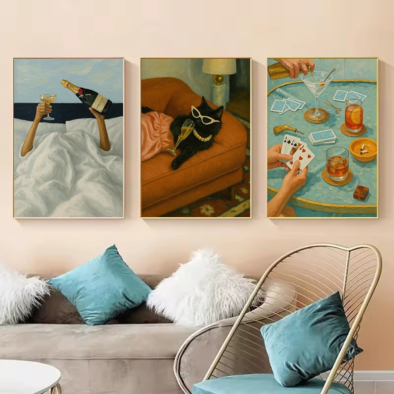 1 Buah Poster Estetika Koktail - Luxury Lifestyle Pictures ulasan dan harga